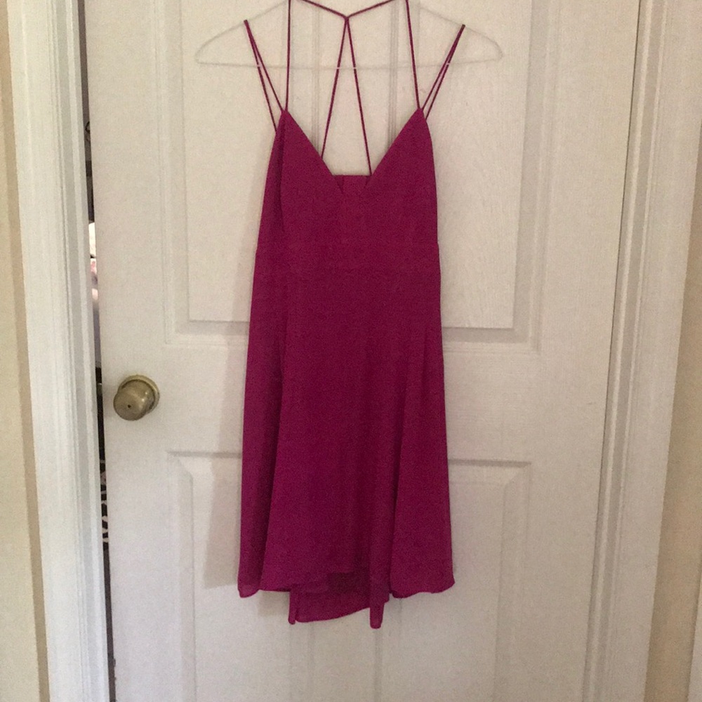 Expresss pink open back dress